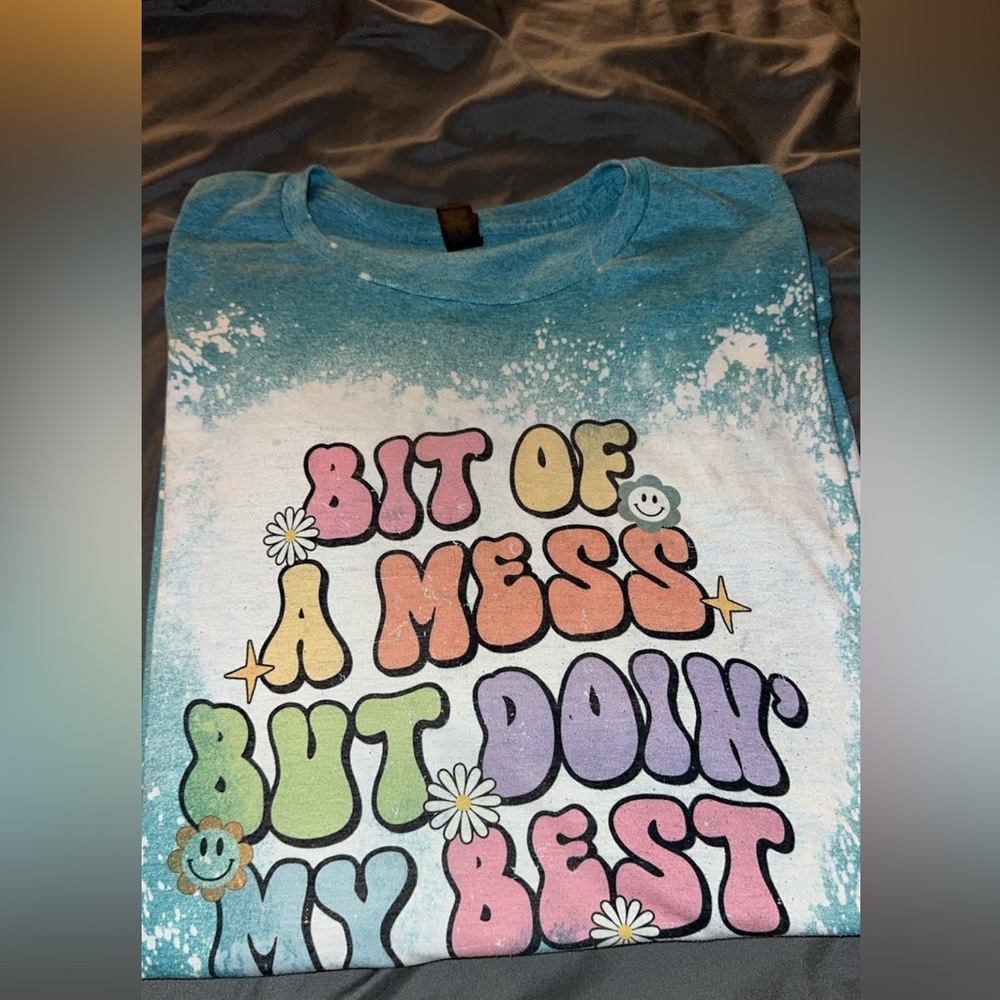 bleached tee